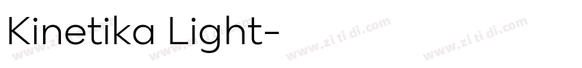 Kinetika Light字体转换